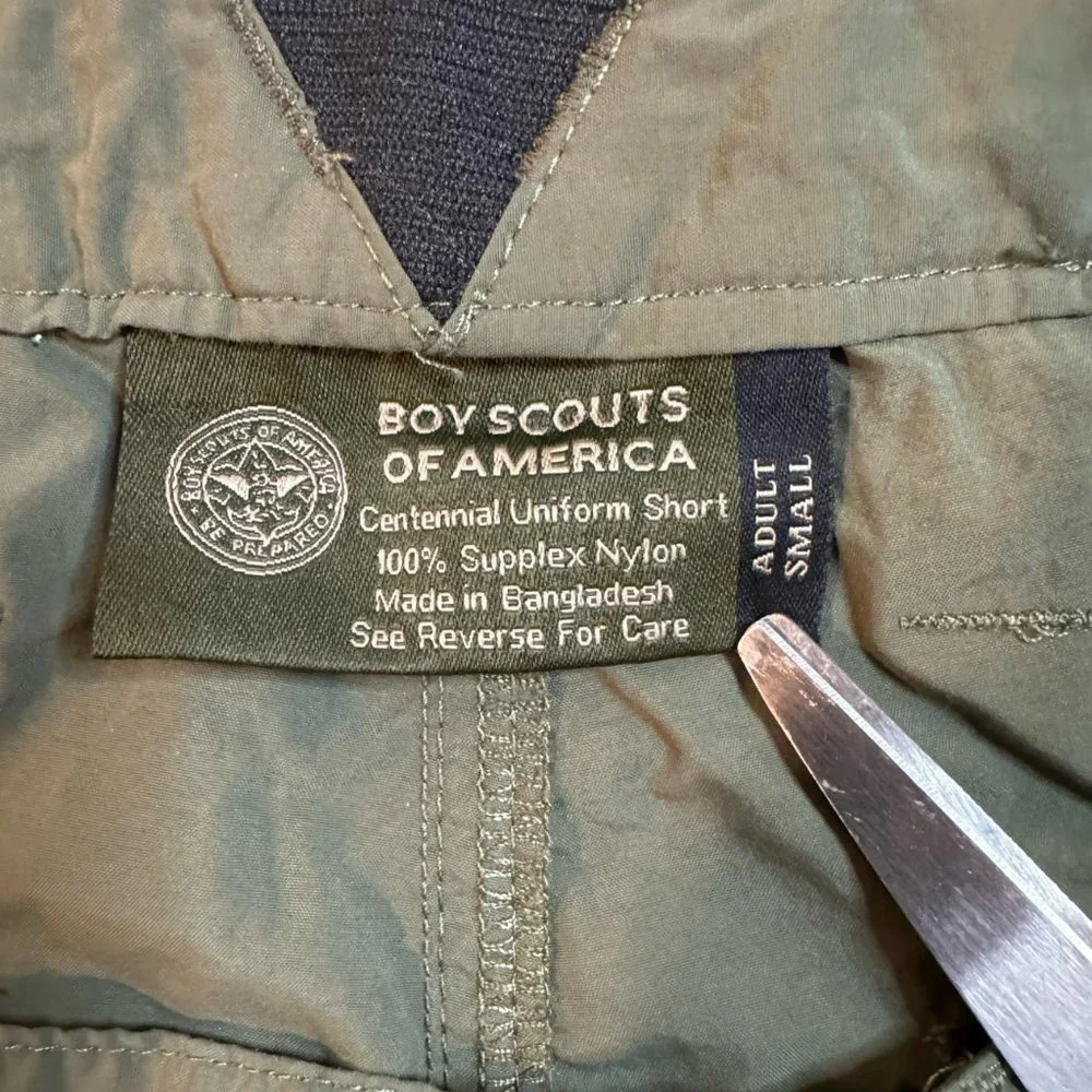 Boy Scouts Of America Centennial Uniform Green Hiking Cargo Short Adult S‎ 30x10
